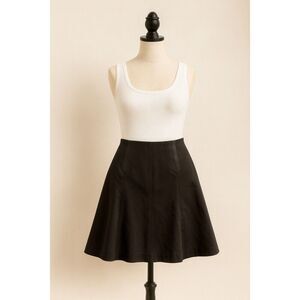 WHBM Black Fit & Flare Skirt Size 4